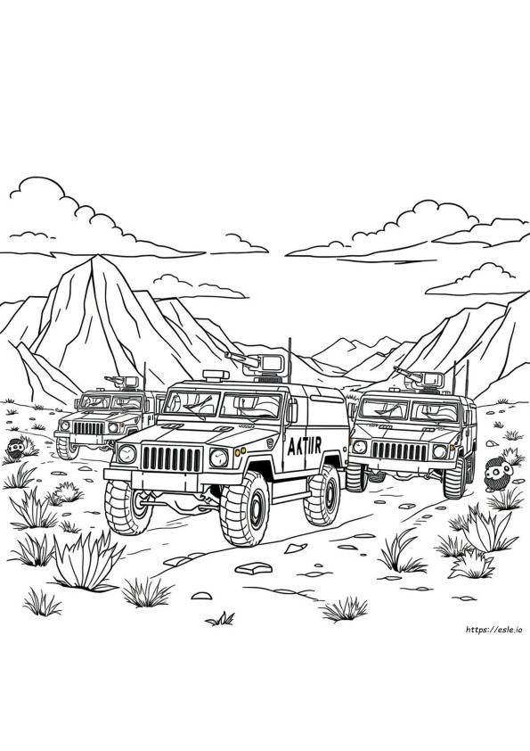 Mezzi Militari Da Colorare