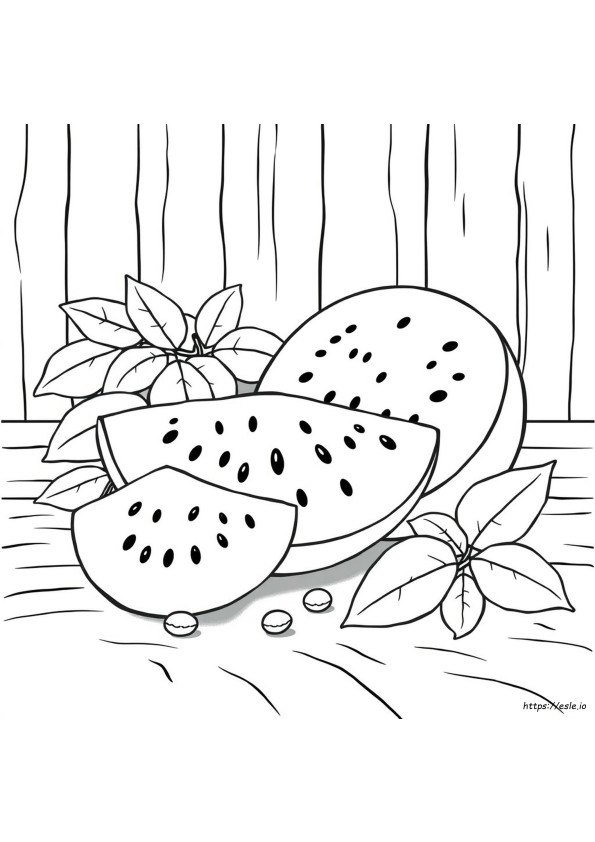 Watermelon Coloring Pages For Adults