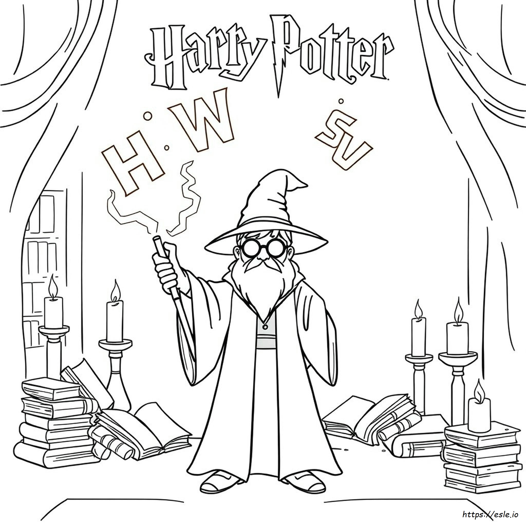 Harry Potter Magische Wörter Ausmalbuch