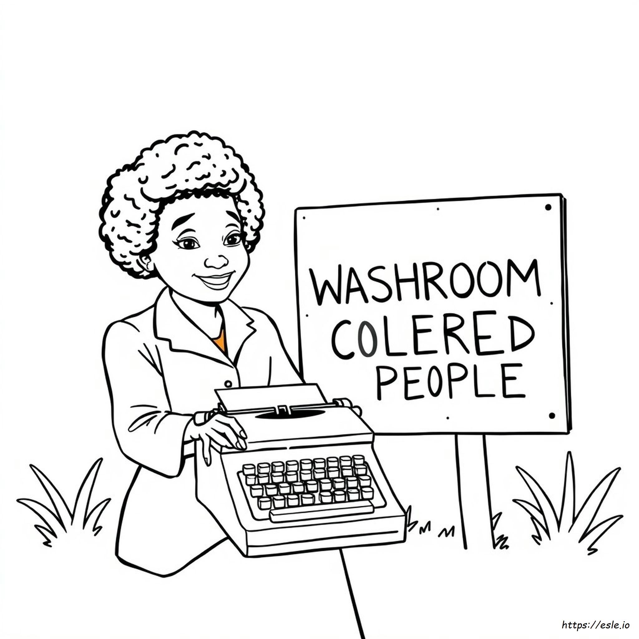 Viola Desmond Coloring Page