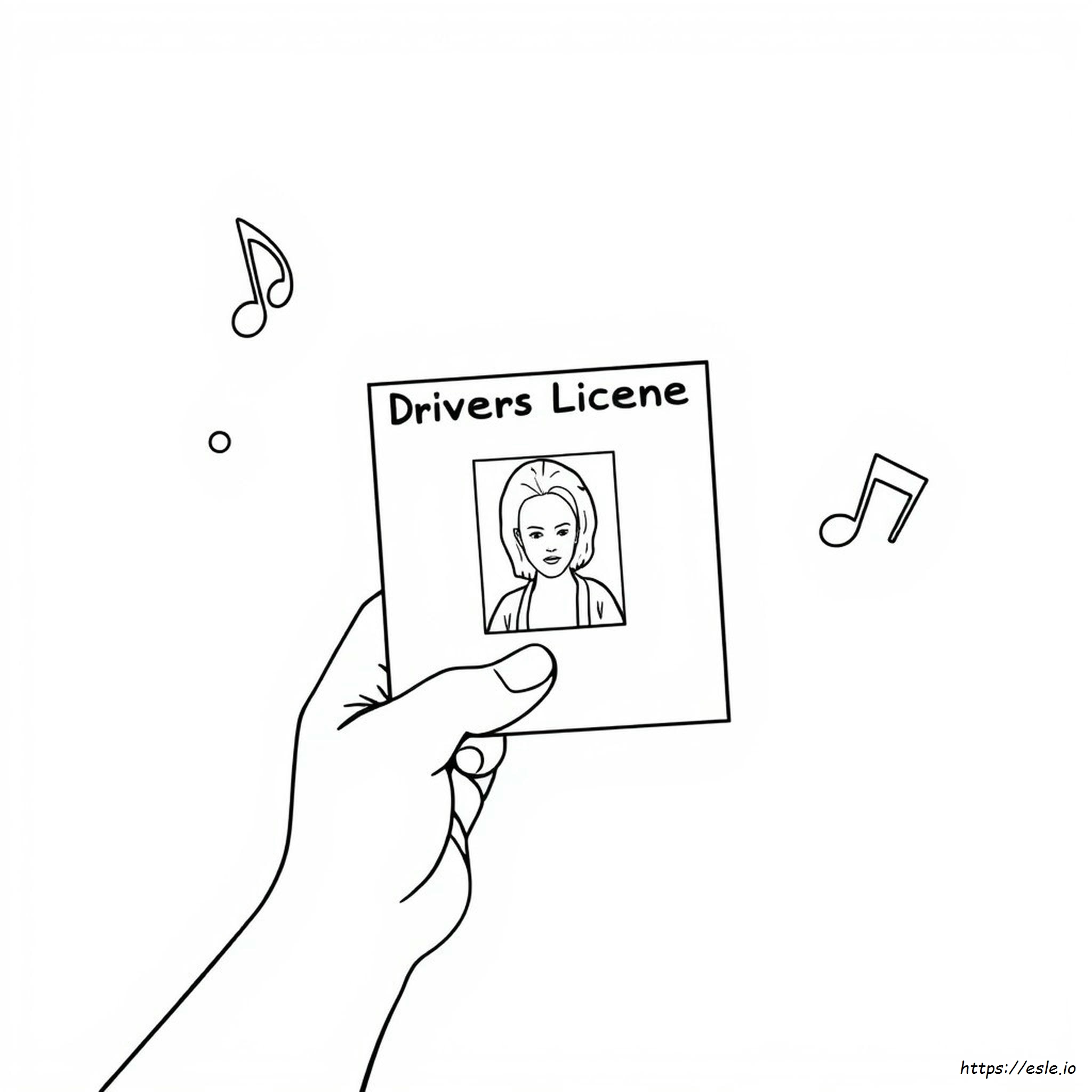 Olivia Rodrigo Drivers License Disegni Da Colorare