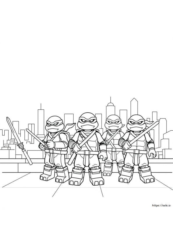 Ninja Turtles Colouring