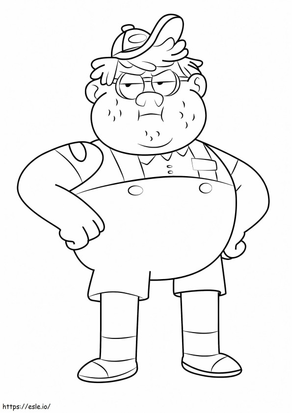 Jimmy From Uncle Grandpa coloring page