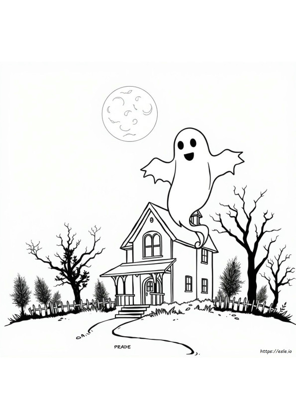 Coloring Geist Ausmalbild