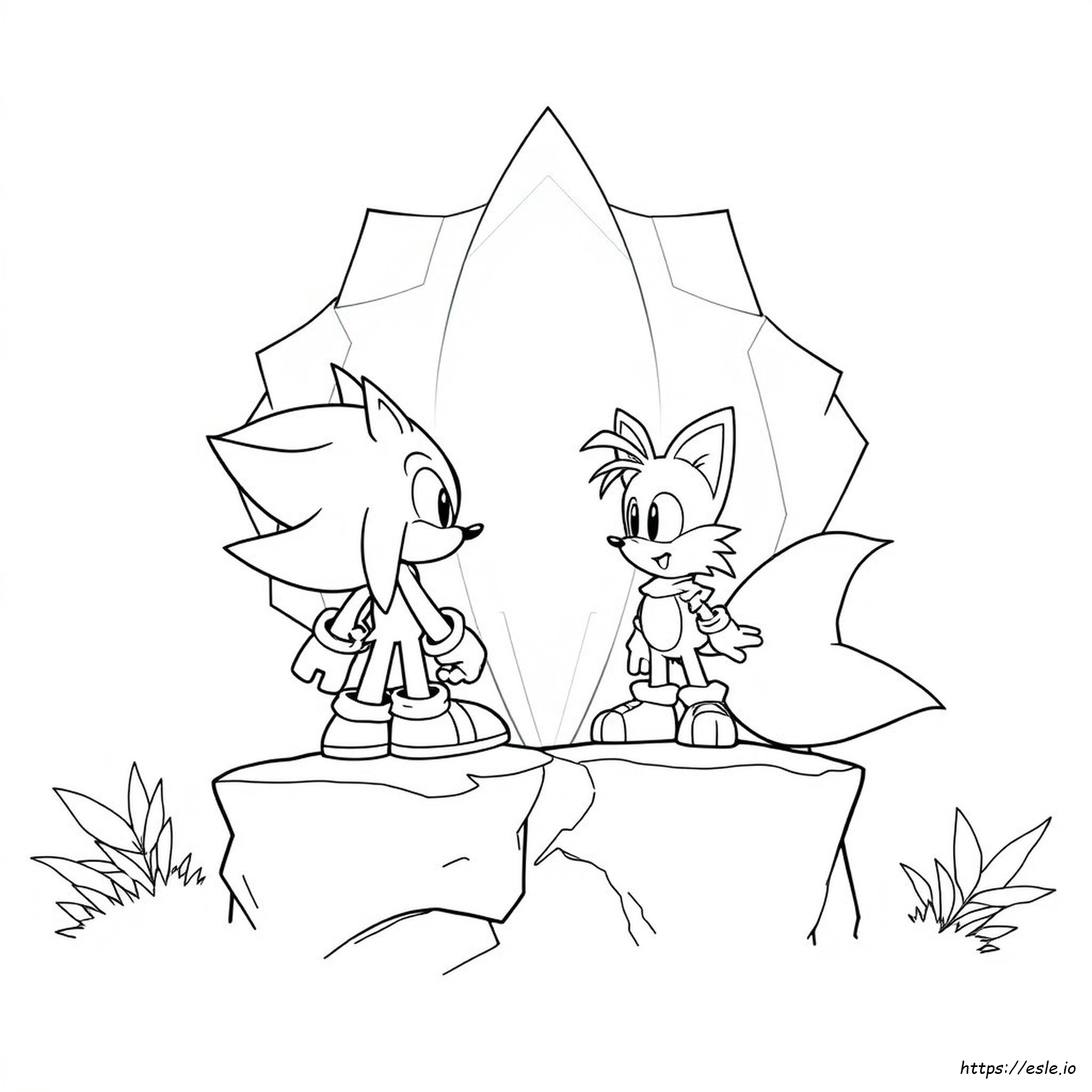 Sonic Tails And Knuckles Coloring Sheet