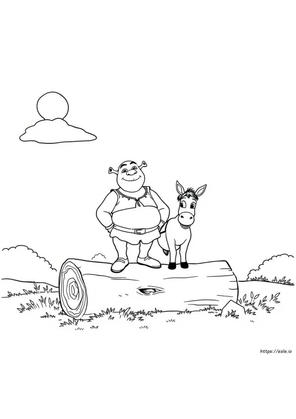 Shrek Ausmalbild