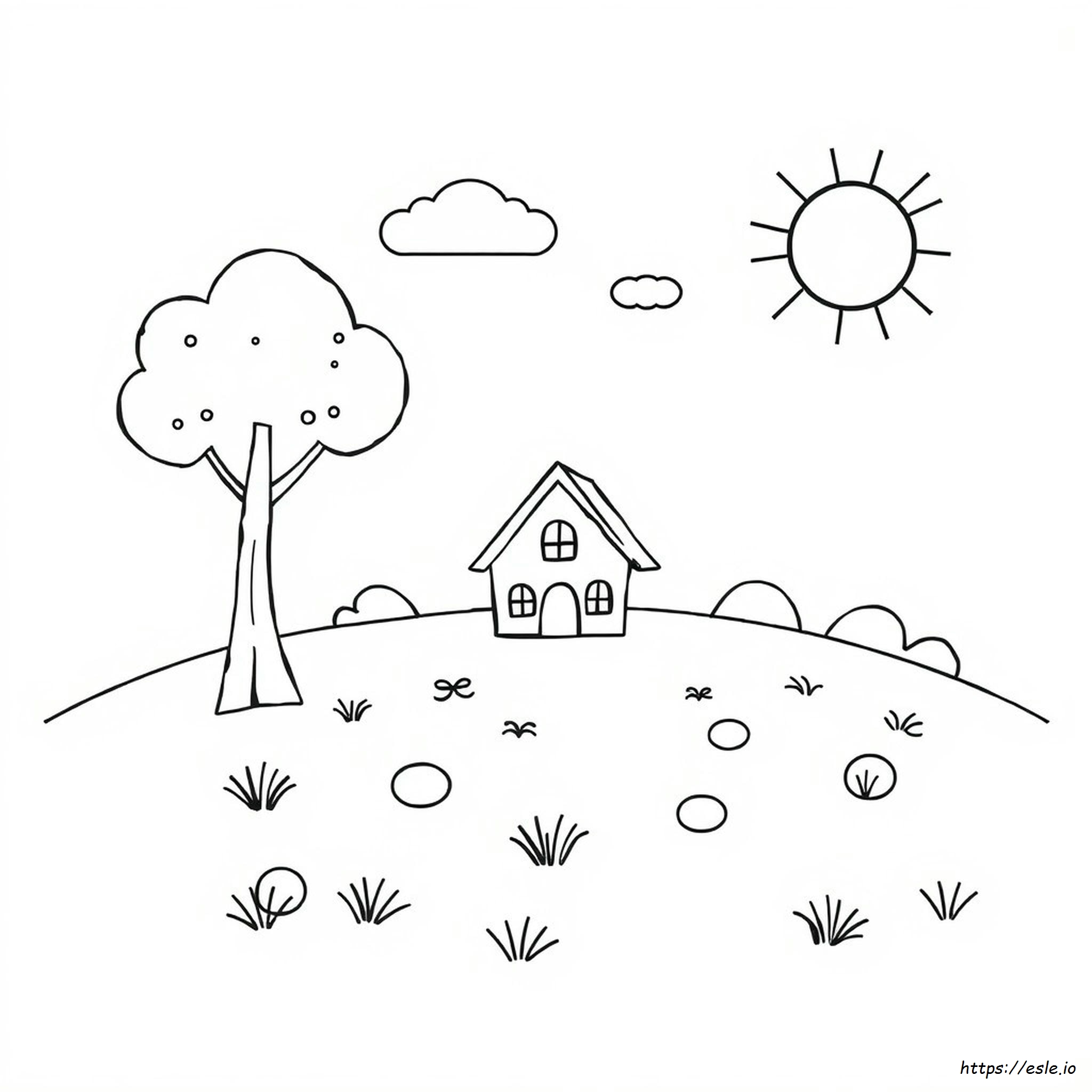 Preschool Oval Coloring Page