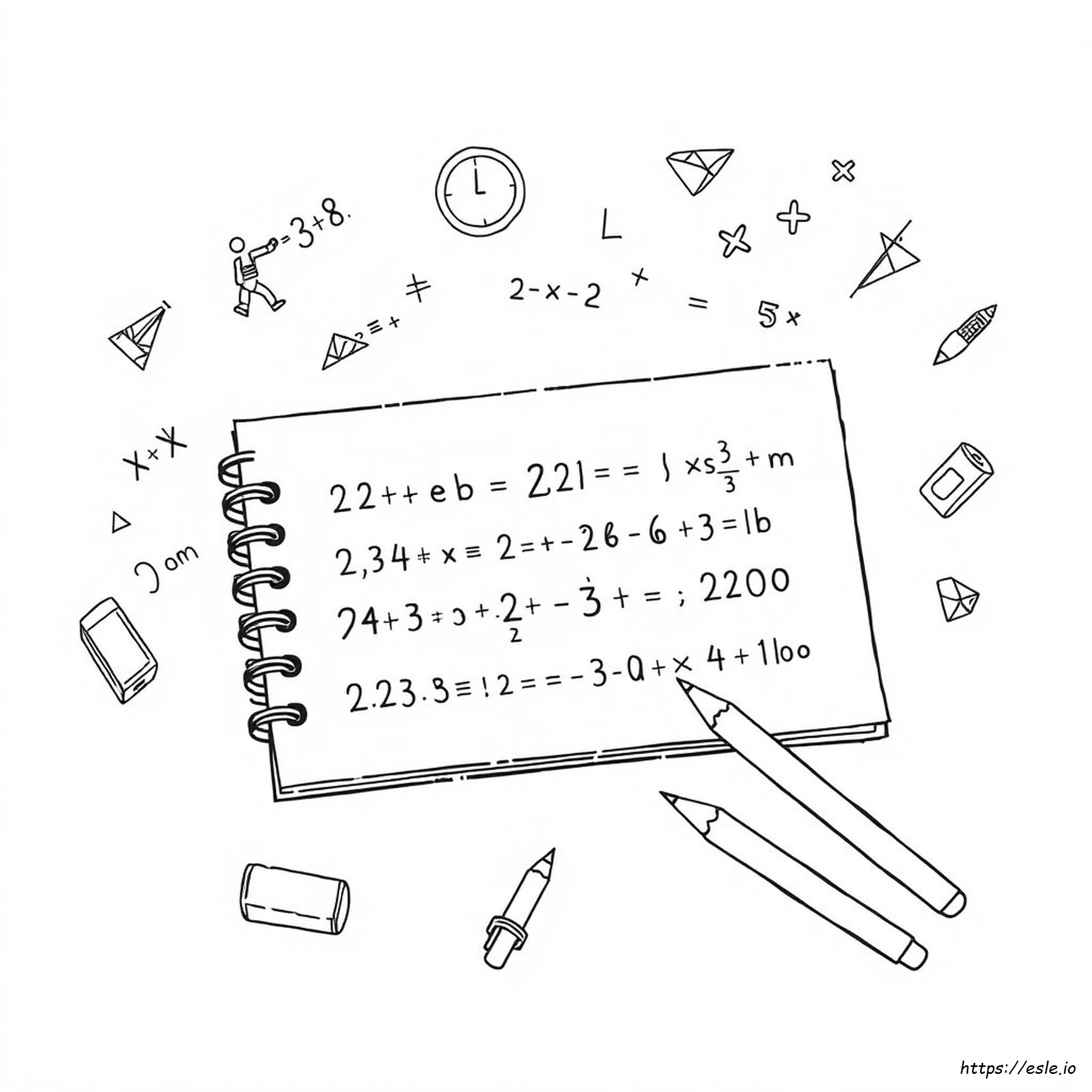 Math Symbols Coloring Pages