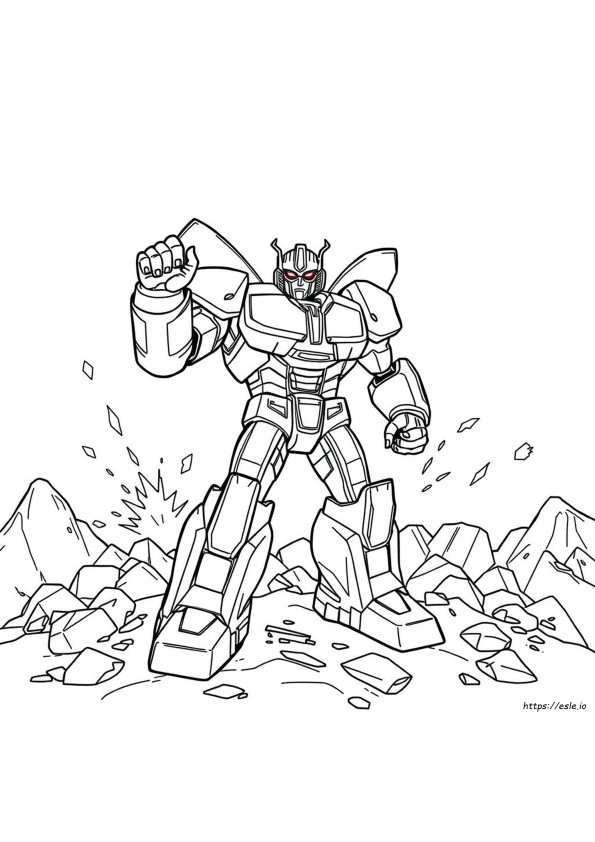 Coloriages Transformers Bumblebee Prime