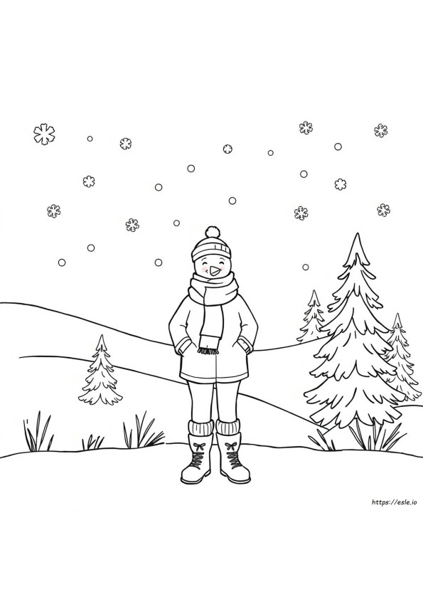 Free Adult Winter Coloring Pages