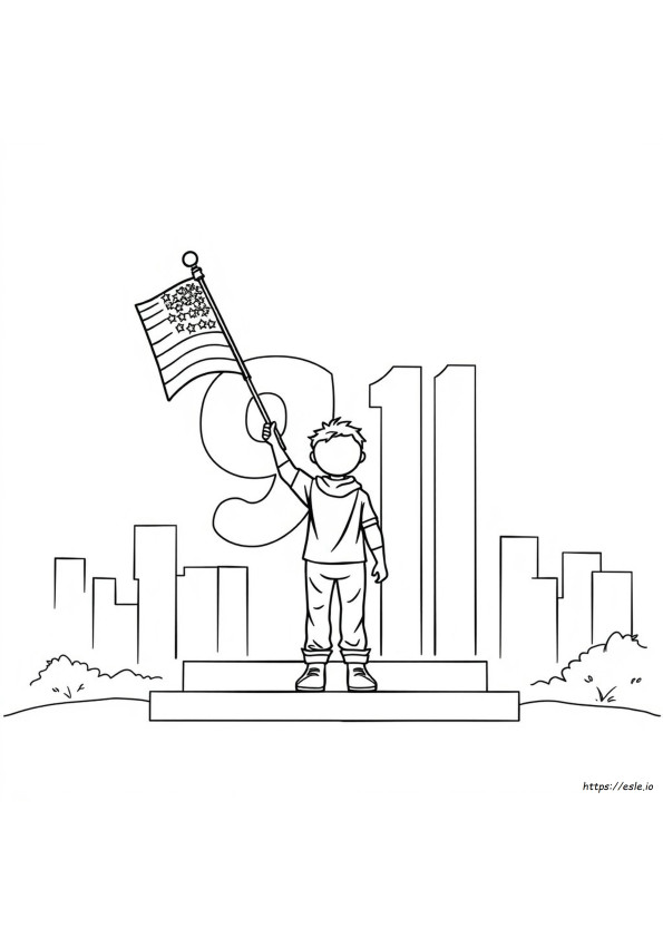 9 11 Coloring Page Free