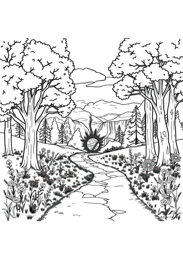 Desenhos De Parques Nacionais Para Colorir