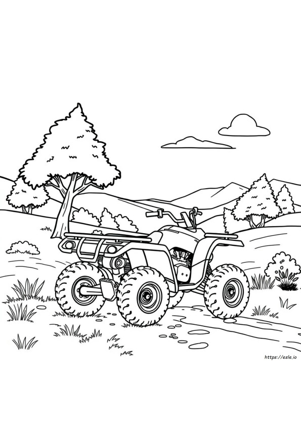 Dibujos Para Colorear De Cuatrimotos