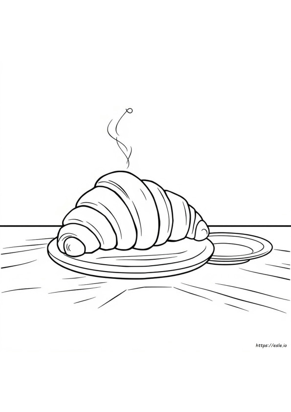 Croissant Kleurplaat
