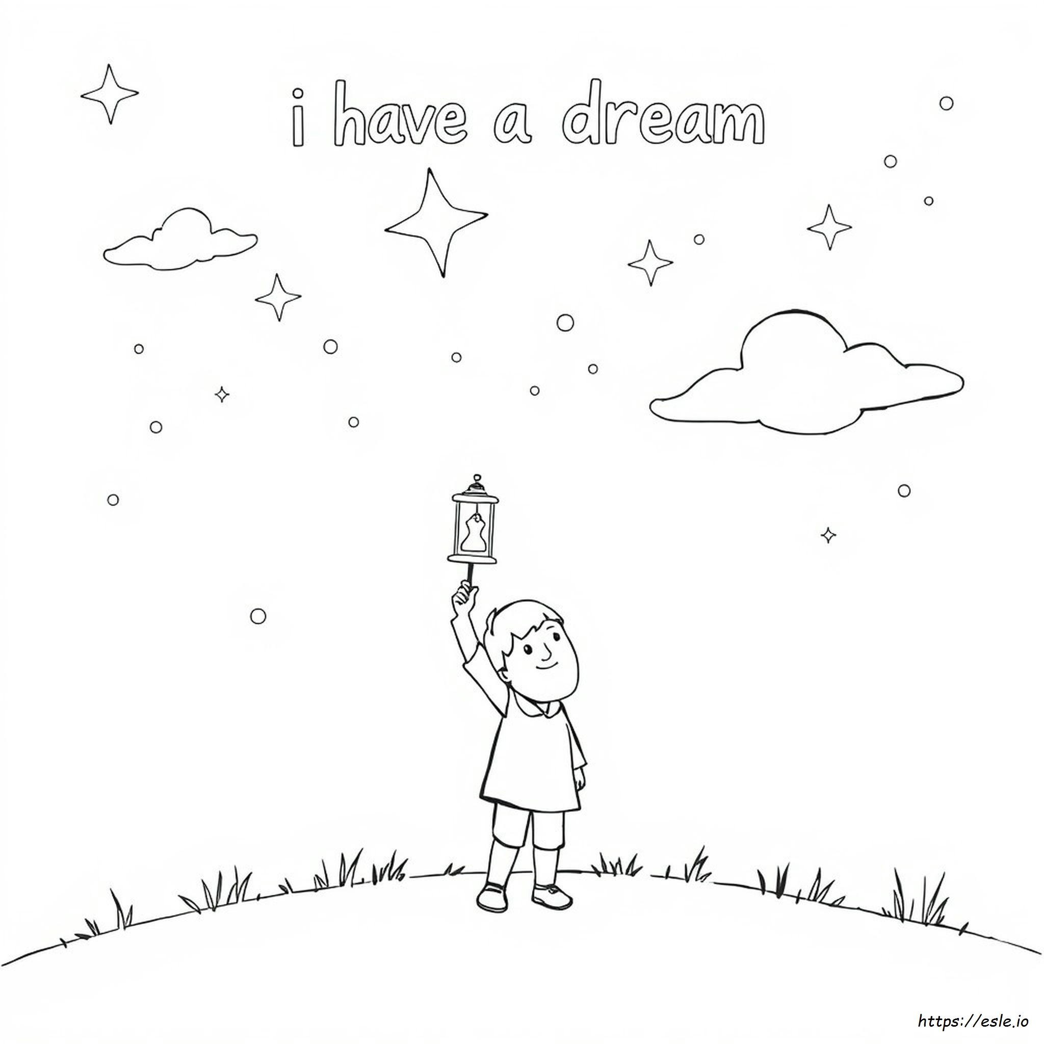 I Have A Dream Coloring Sheet