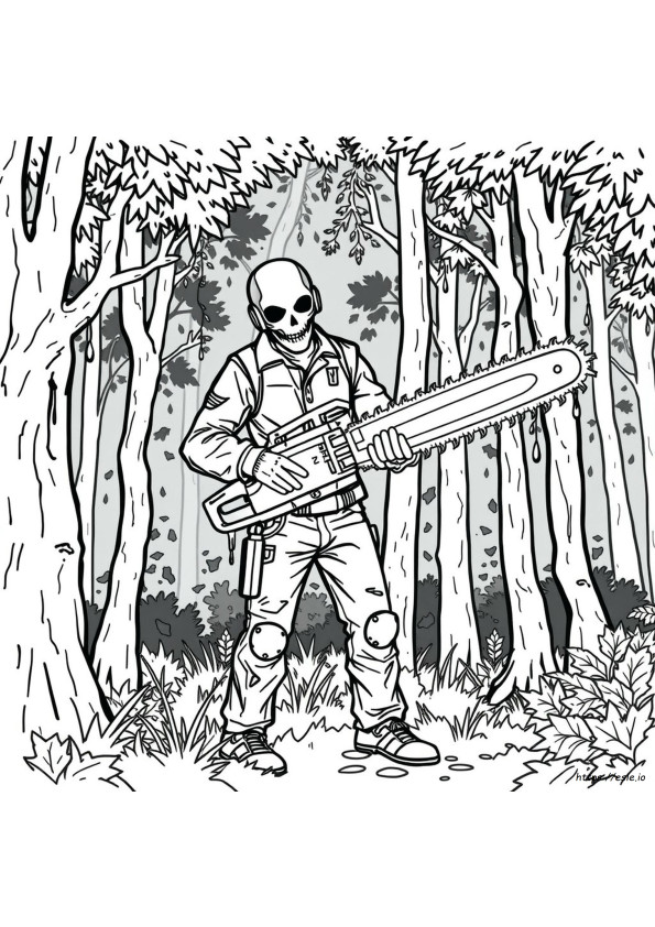 Desenhos Do Chainsaw Man Para Colorir