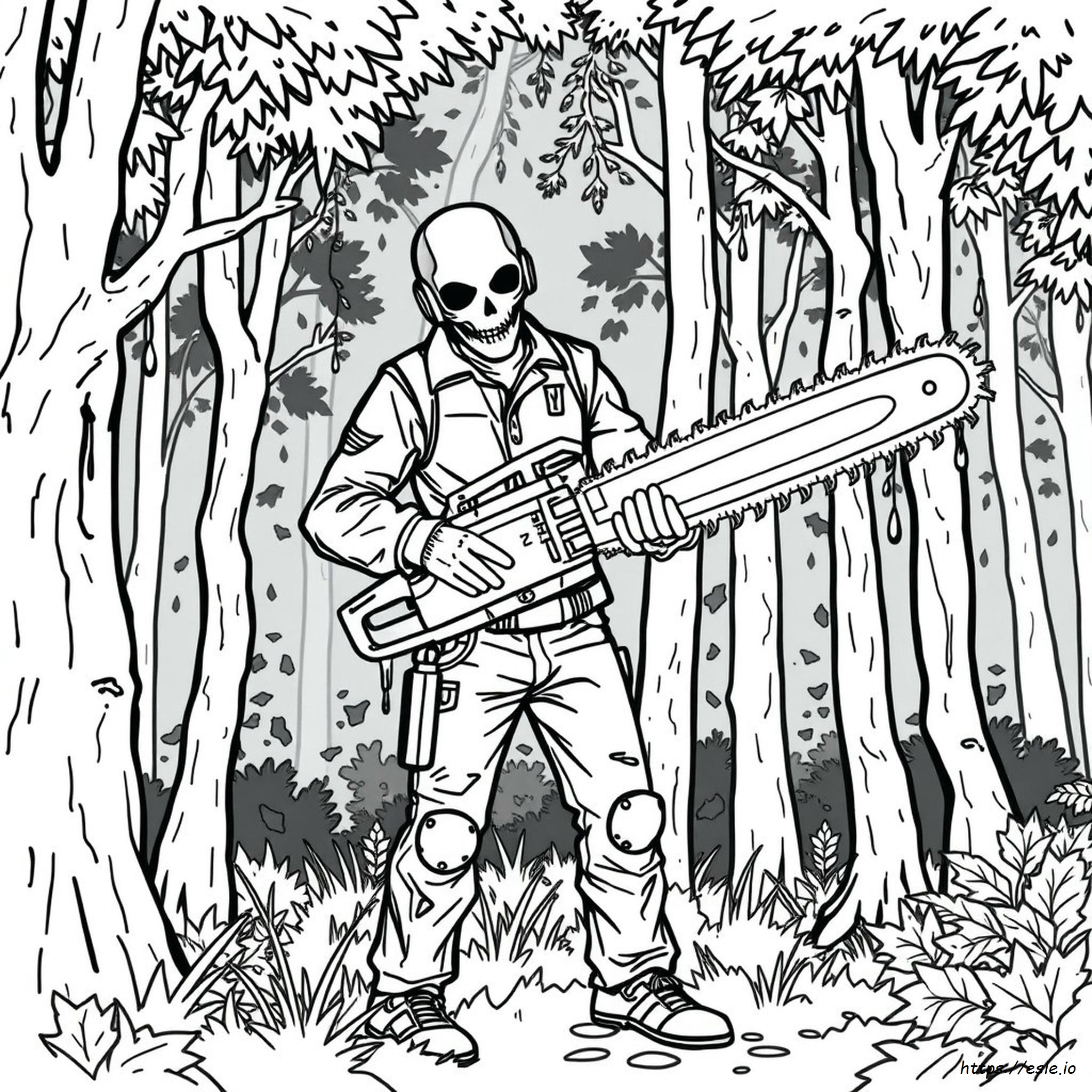 Chainsaw Man Ausmalbilder