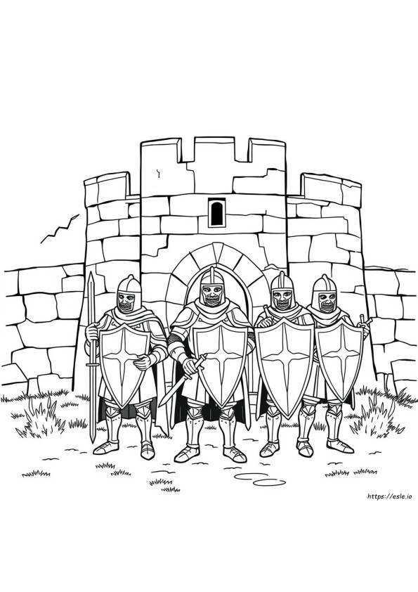 Disegni Medievali Dettagliati Da Colorare