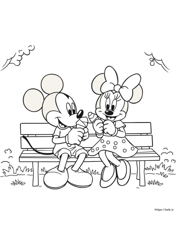 Kolorowanki Myszka Miki I Minnie