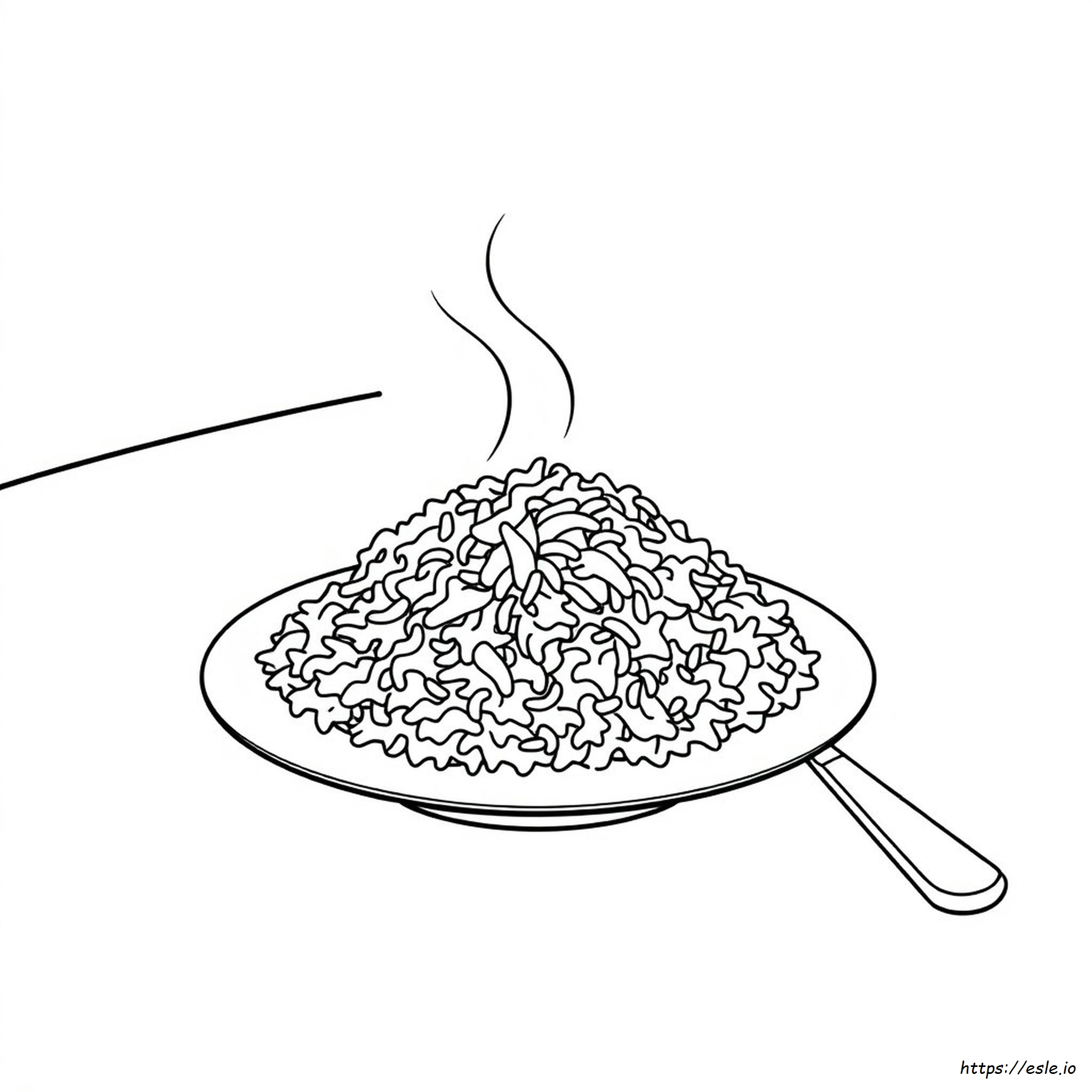 Arroz Frito Para Colorear