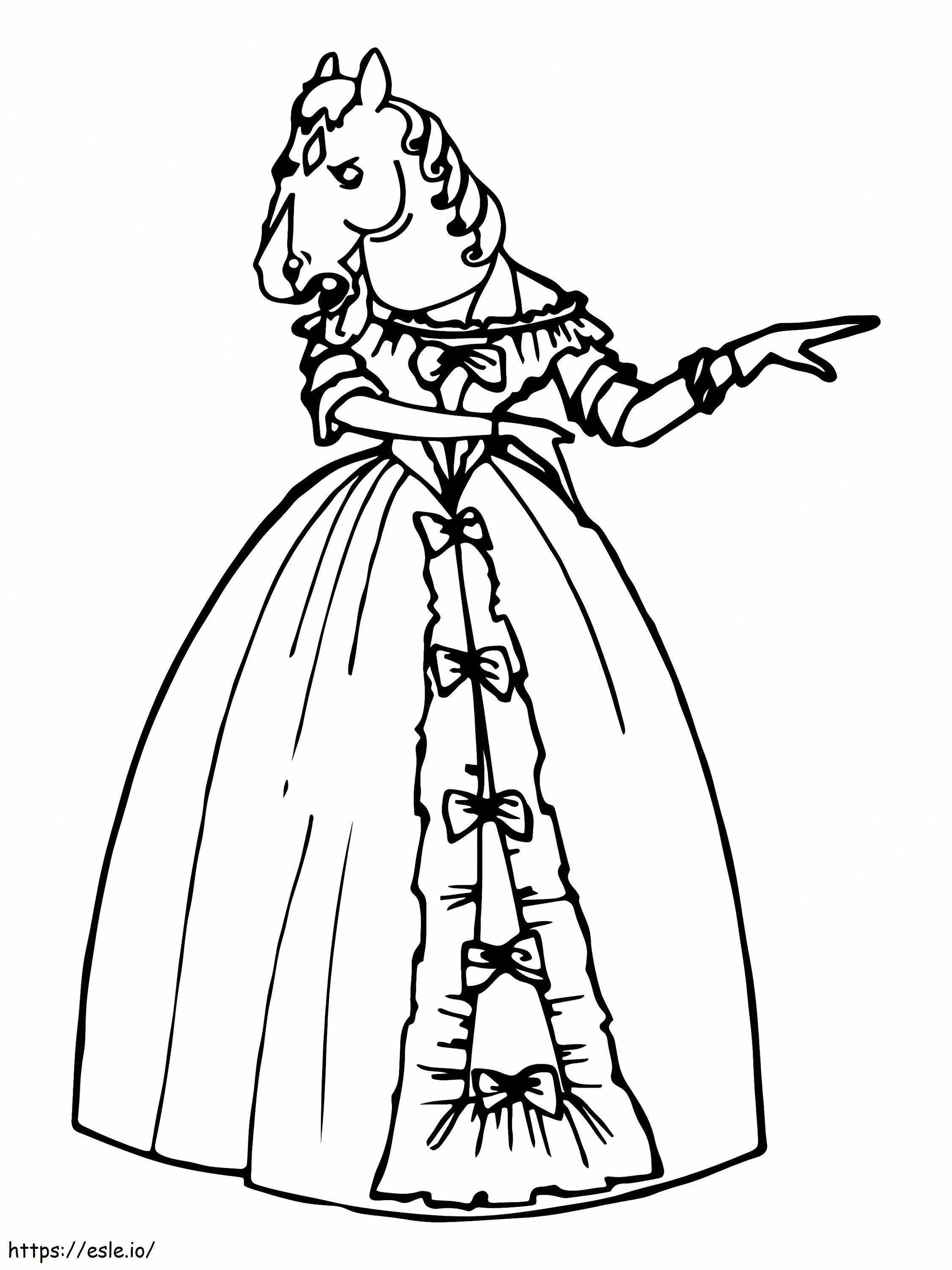Admirable Beatrice Horseman coloring page