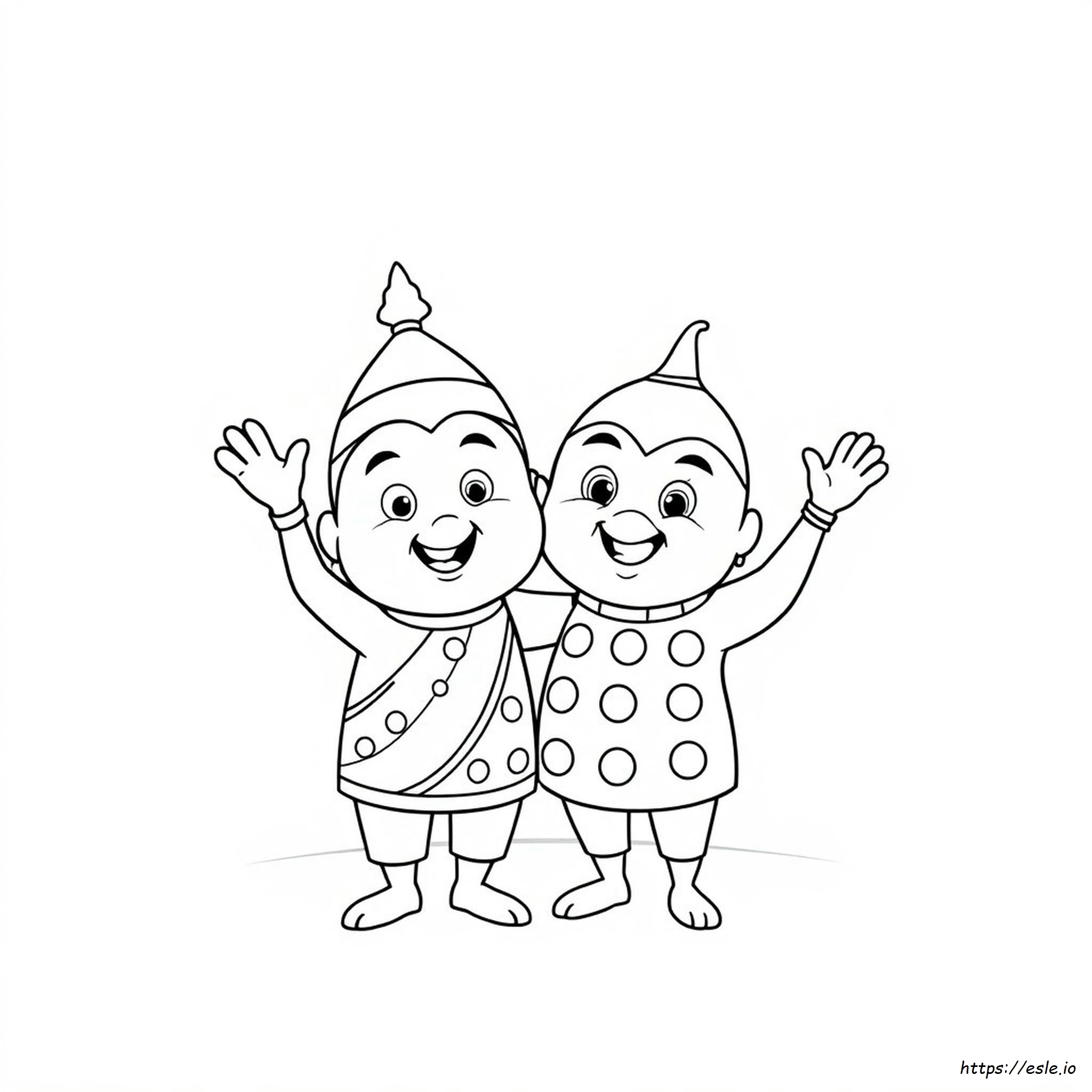 Dibujo De Motu Patlu Para Colorear