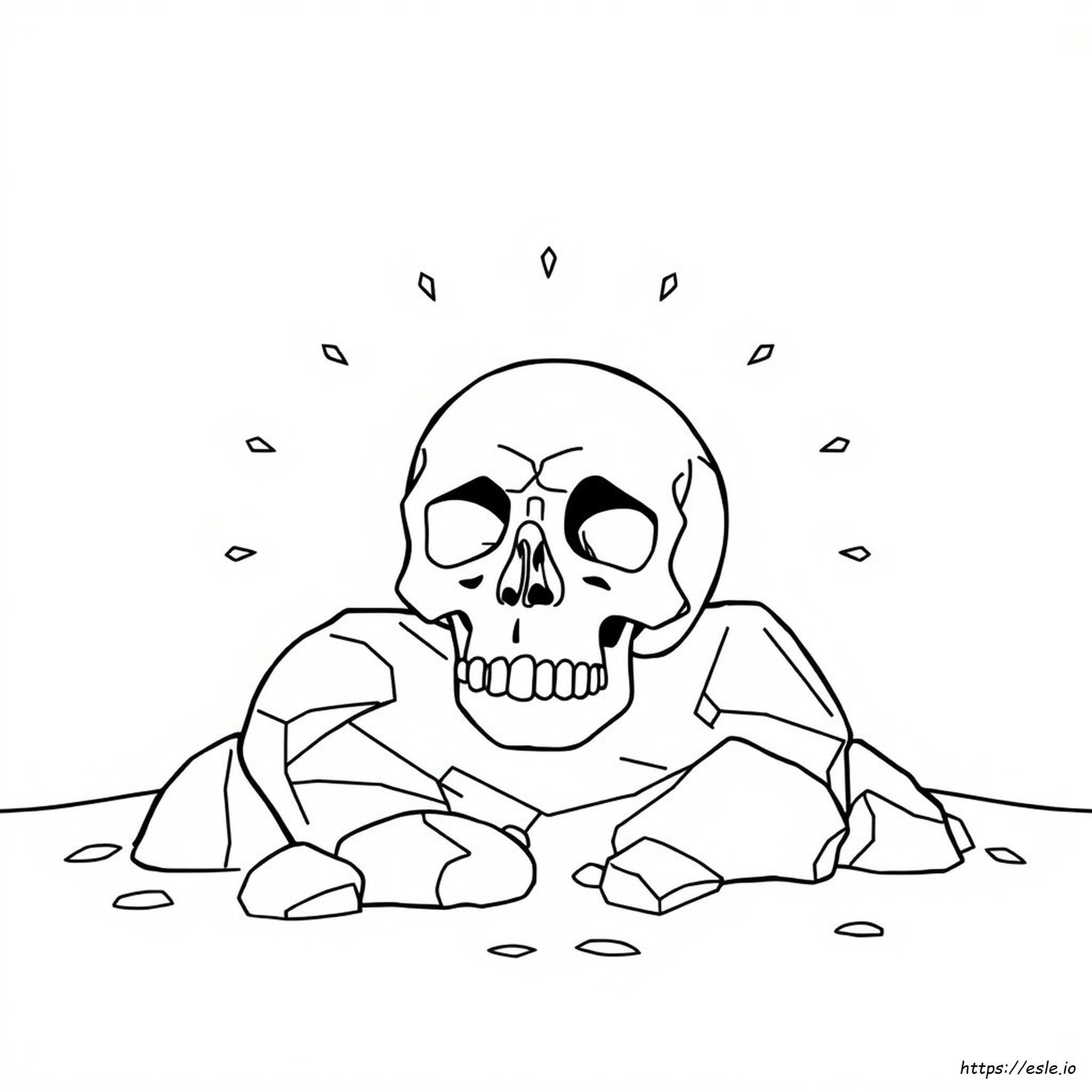 Coloring Page Of A Skull