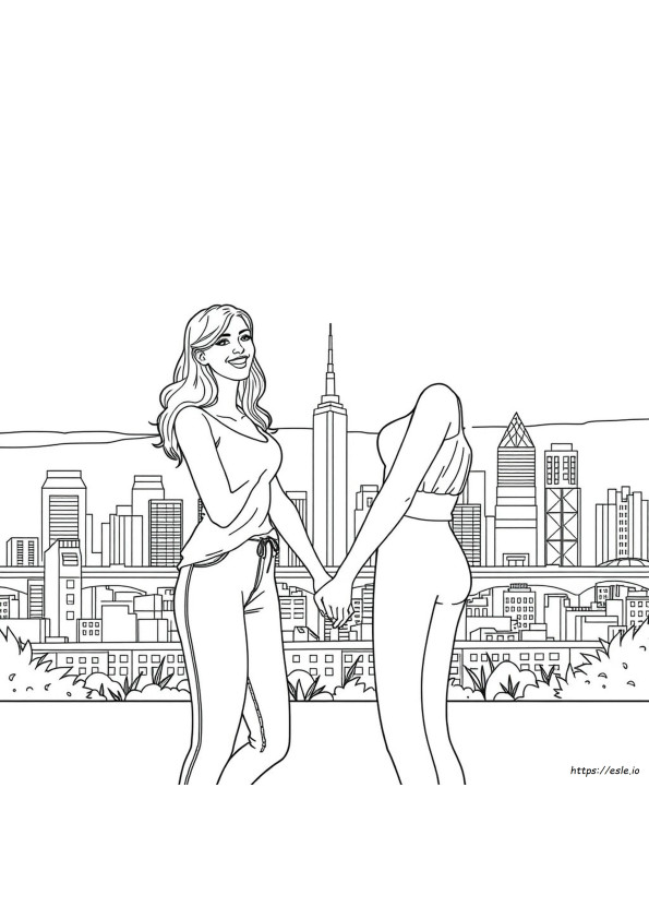 Lesbian Colouring Pages