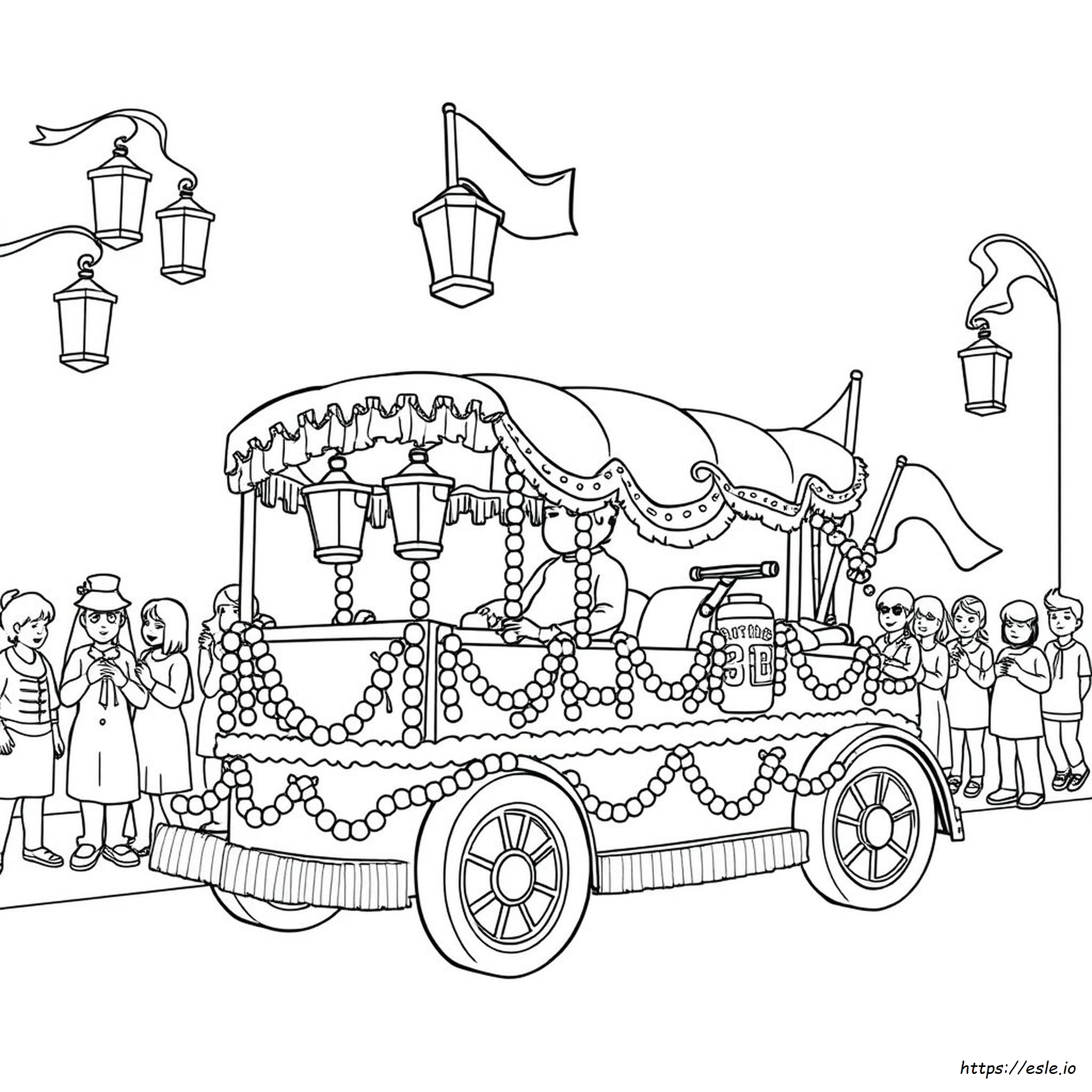 Mardi Gras Coloring Pages Printable Pdf