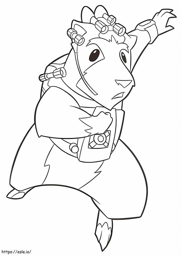 Darwin A4 coloring page