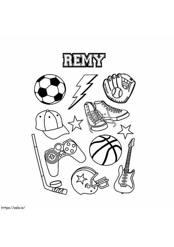 Sports Stickers coloring page