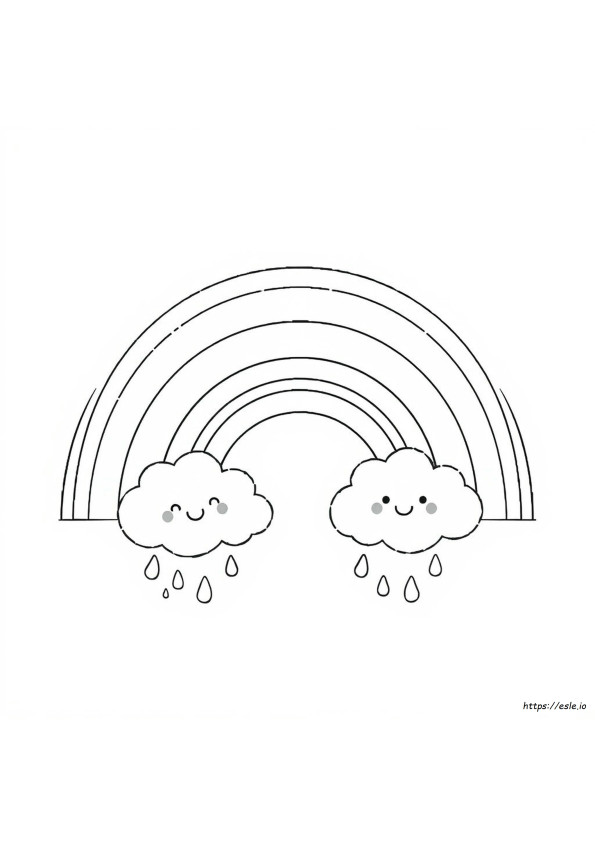 Regenboog Vrienden Kleurplaten