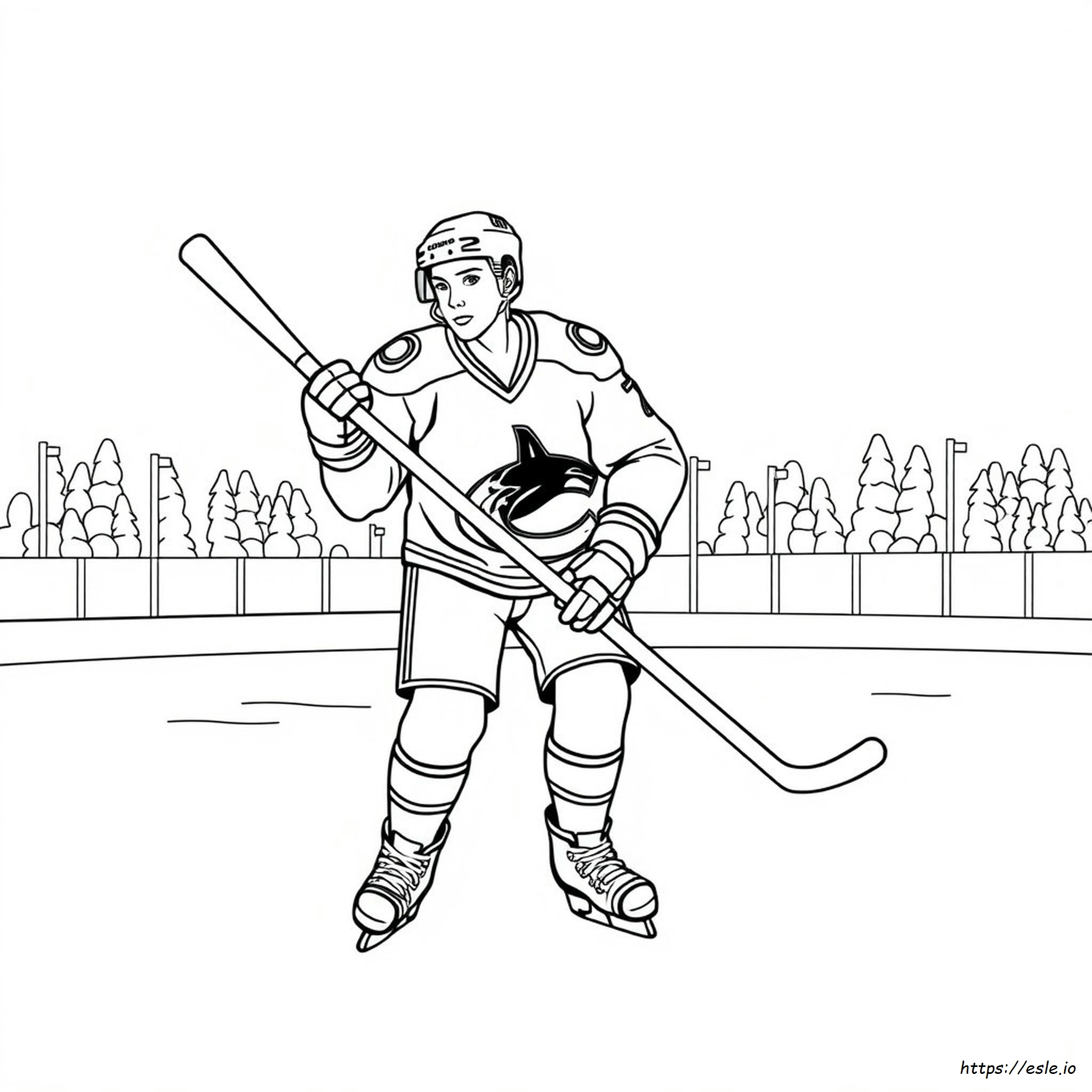 Canucks Dibujos Para Colorear
