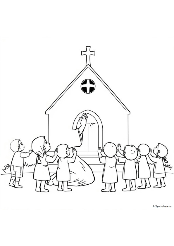 Mother Theresa Coloring Page