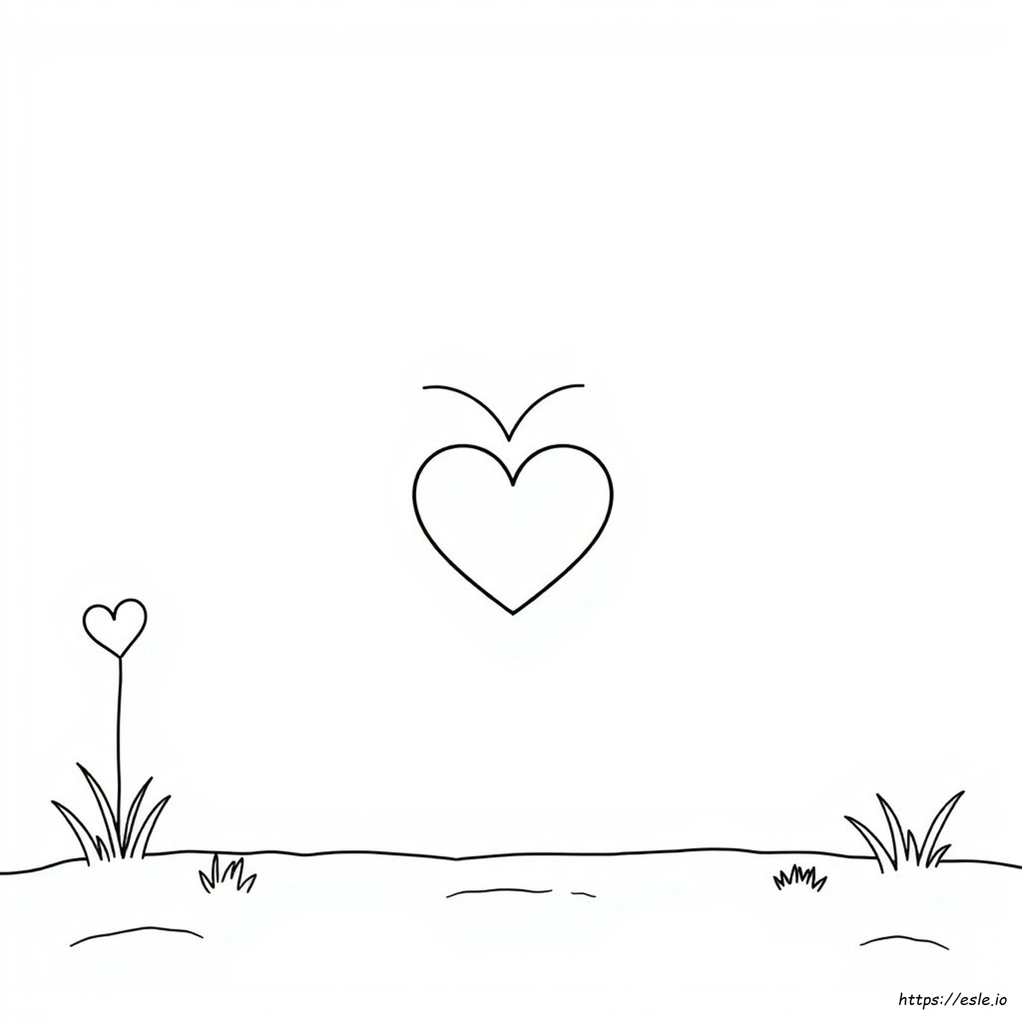 Heart Coloring Clipart