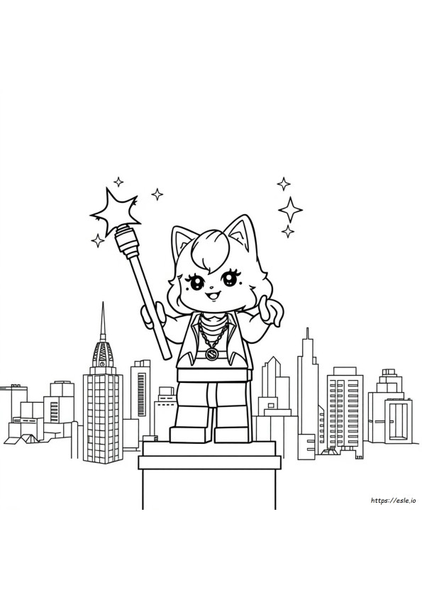 Lego Unikitty Kleurplaat