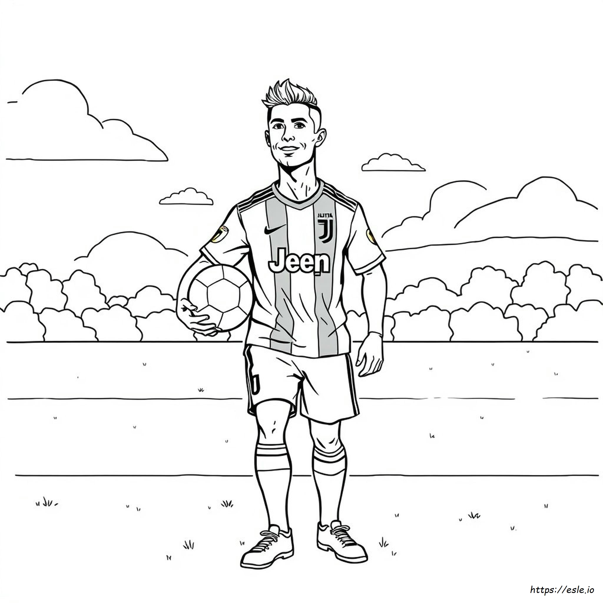 Ronaldo Coloring Pages Cr7 Para Colorear Juventus