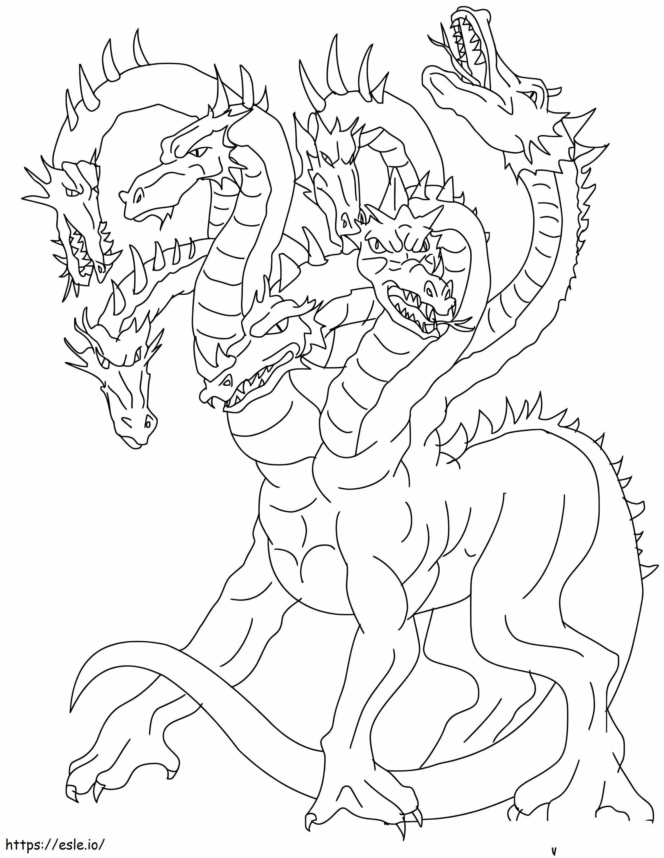 dragón chino 5 para colorear