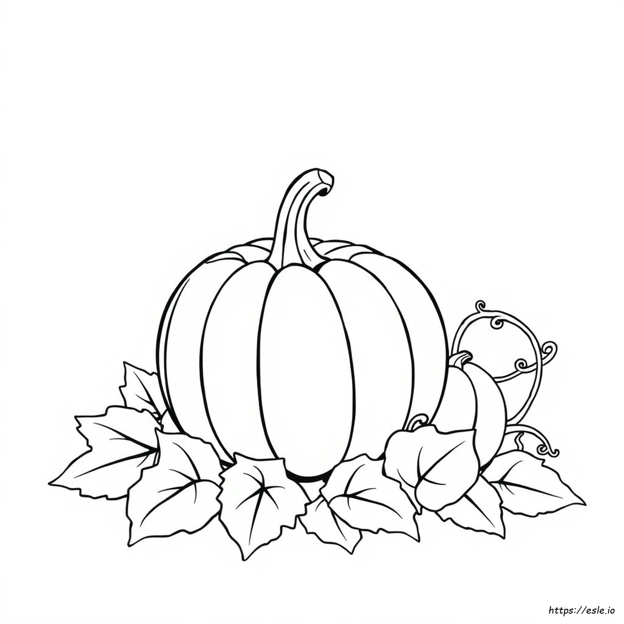 Small Pumpkin Coloring Page