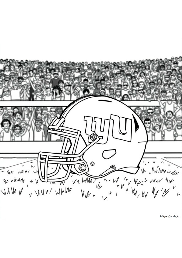 Ny Giants Football Helmet Coloring Page