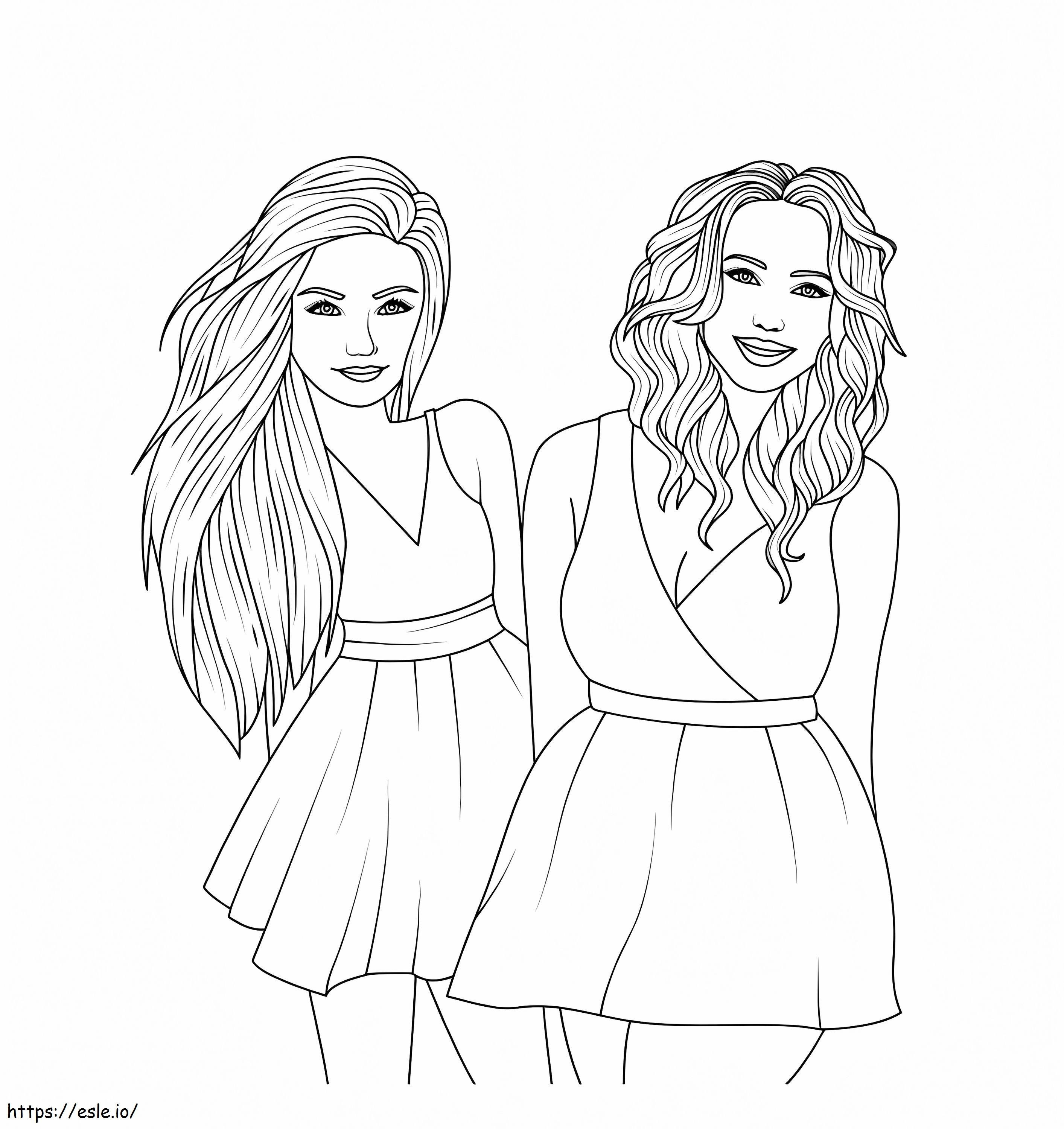 Fashion Girls 1 coloring page