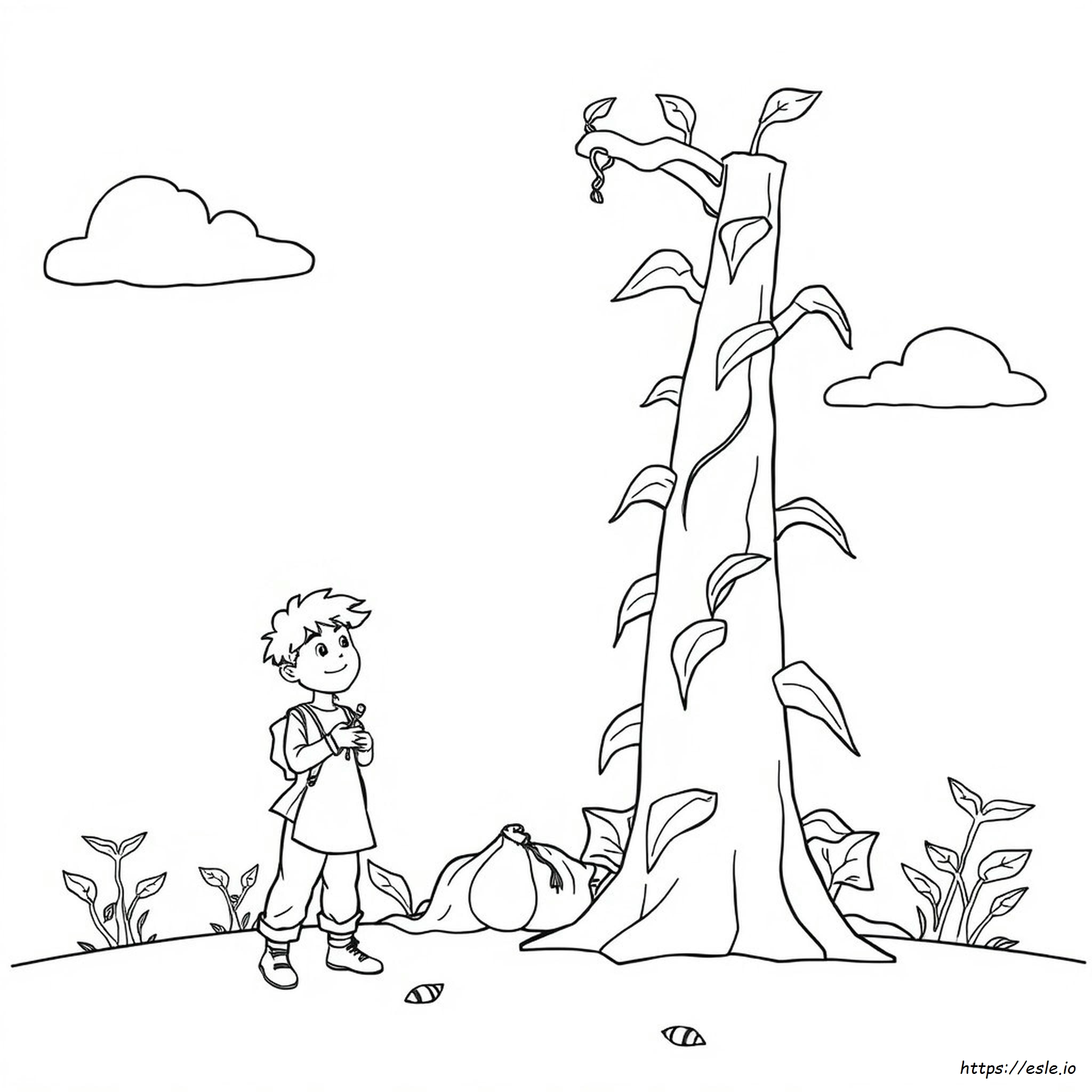 Jack And The Beanstalk Coloring Sheet