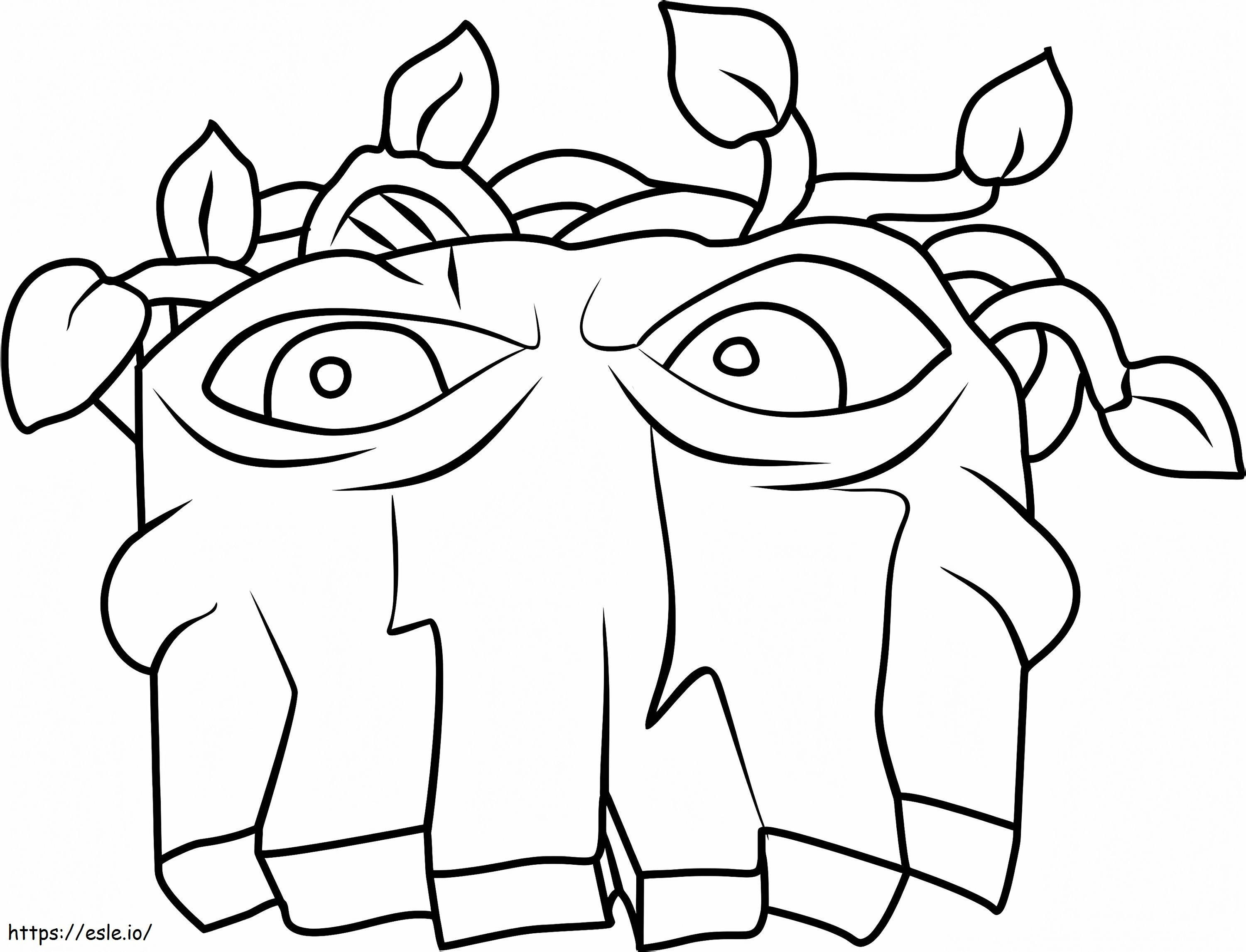 Grave Destroyer In Plants Vs Zombies coloring page