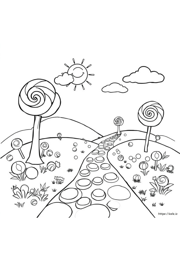 Páginas Para Colorear De Candyland Para Imprimir Gratis