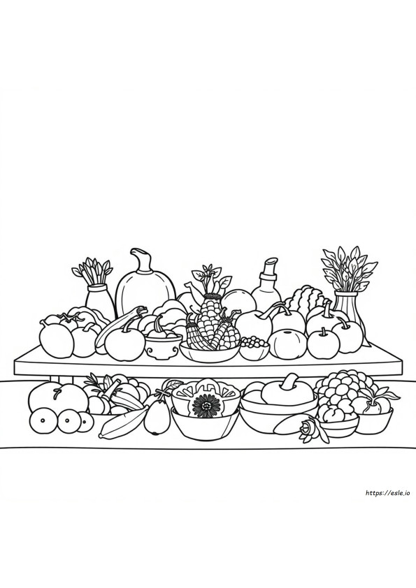 Gezond Eten Kleurplaten