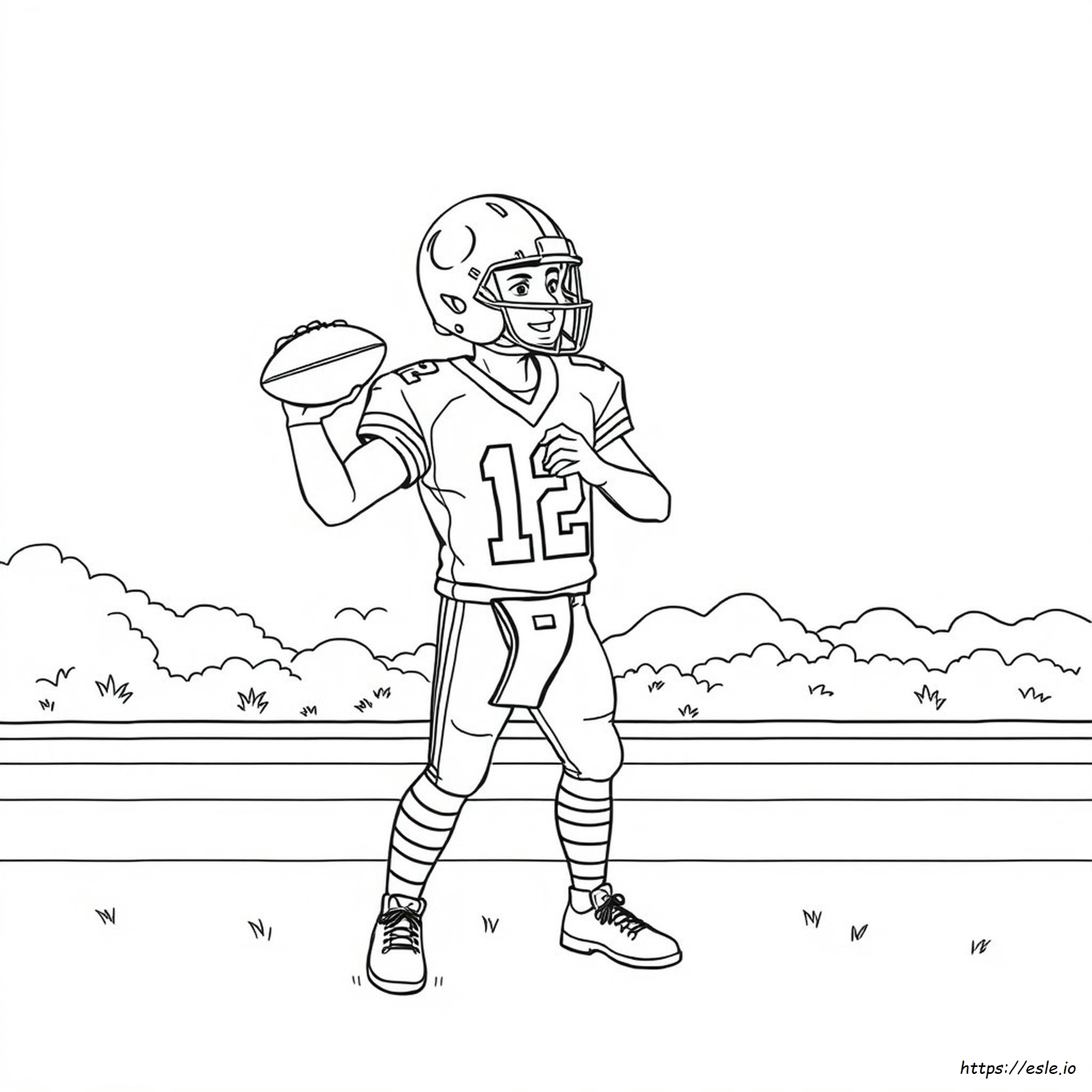 Patrick Mahomes Da Colorare