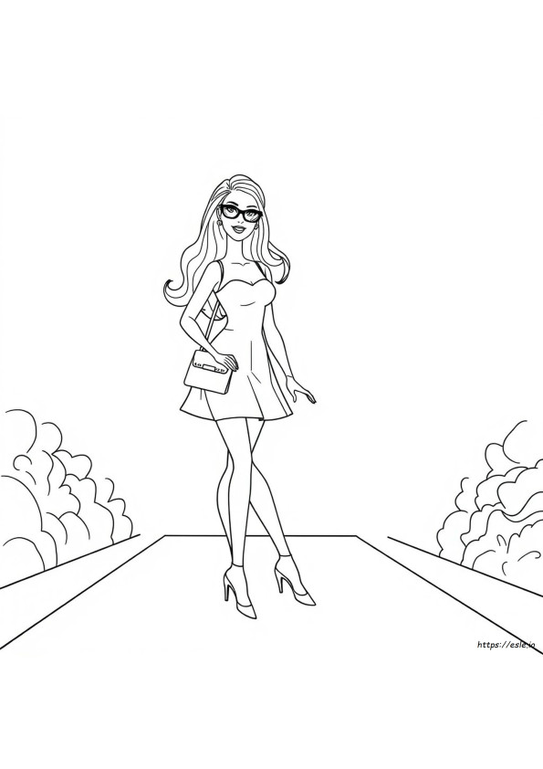 Páginas Para Colorear De Barbie Fashionista