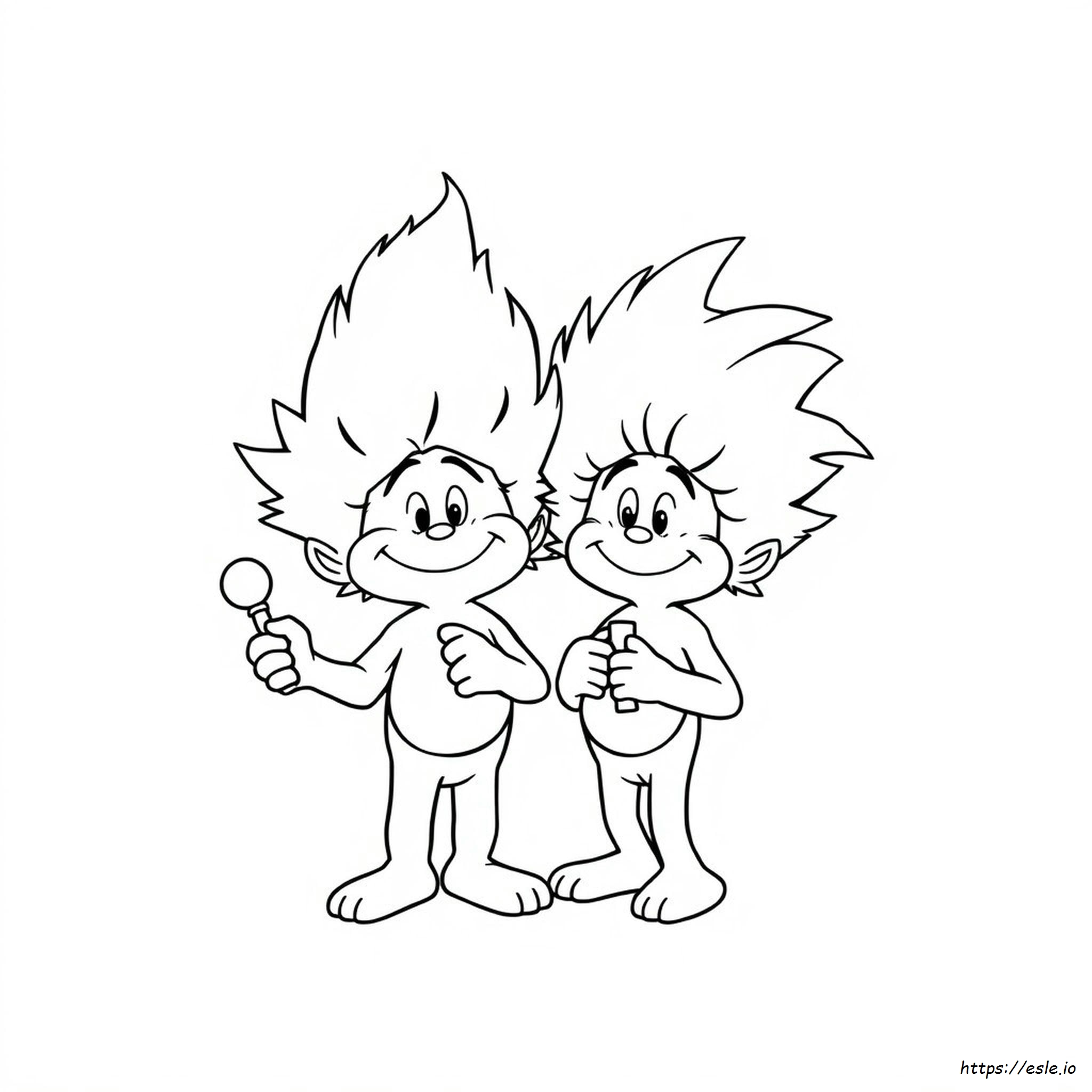 Printable Thing 1 And Thing 2 Coloring Pages