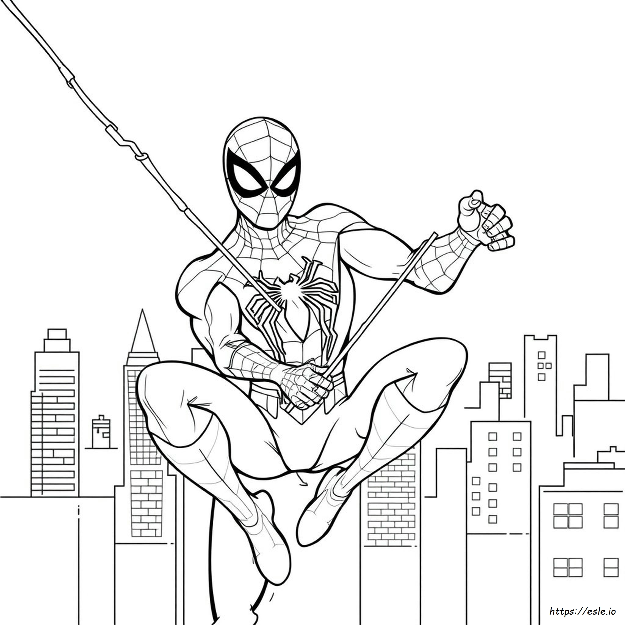 Iron Spiderman Coloring Pages Printable
