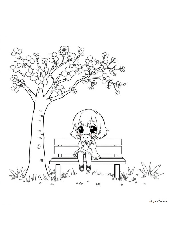 Süße Anime Ausmalbilder